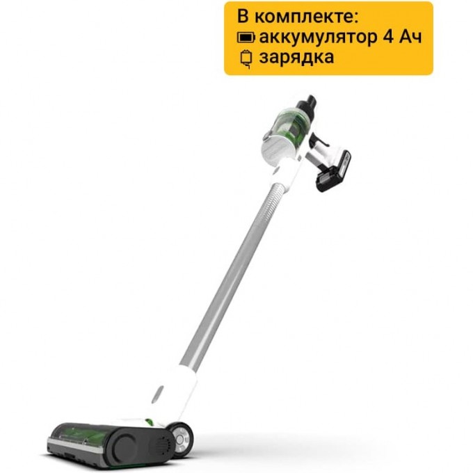 Пылесос беспроводной вертикальный аккумуляторный GREENWORKS 24В G24SVK4D, с АКБ 4 А*ч и ЗУ 4701107UB Пылесос беспроводной вертикальный аккумуляторный GREENWORKS 24В G24SVK4D, с АКБ 4 А*ч и ЗУ 4701107UB